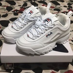 FILA Disruptor II Premium- Women’s White Sneaker